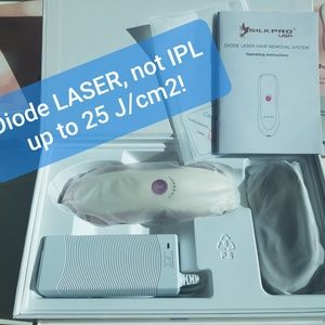 SilkPro Hair Removal Diode LASER (not IPL), up to 25 J/cm2, 50M flas…